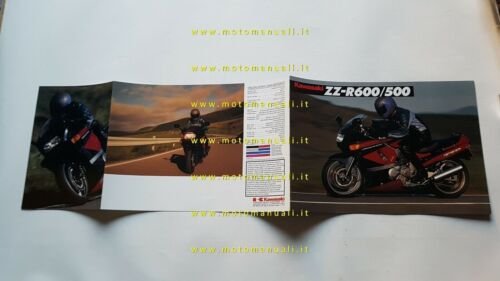 Kawasaki ZZ-R 600 - 500 depliant originale moto brochure ENGLISH