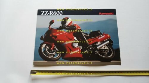 Kawasaki ZZ-R 600 1990 depliant originale ITALIANO moto brochure