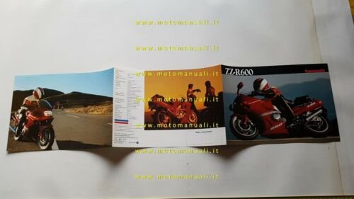 Kawasaki ZZ-R 600 1990 depliant originale ITALIANO moto brochure