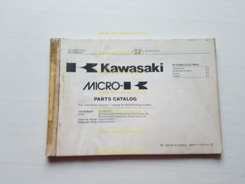 Kawasaki ZZ-R 600 1990 (ZX600 D1) catalogo ricambi copia da …