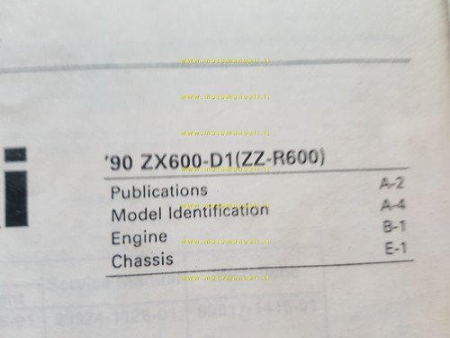 Kawasaki ZZ-R 600 1990 (ZX600 D1) catalogo ricambi copia da …