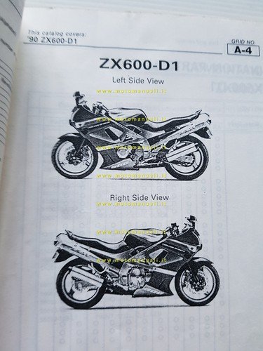 Kawasaki ZZ-R 600 1990 (ZX600 D1) catalogo ricambi copia da …