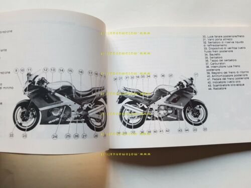 Kawasaki ZZ-R 600 1992 manuale uso ITALIANO libretto manutenzione originale