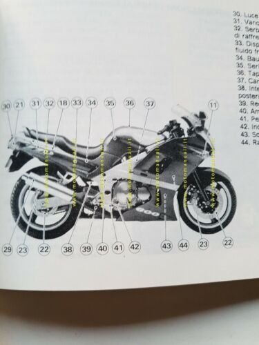 Kawasaki ZZ-R 600 1992 manuale uso ITALIANO libretto manutenzione originale
