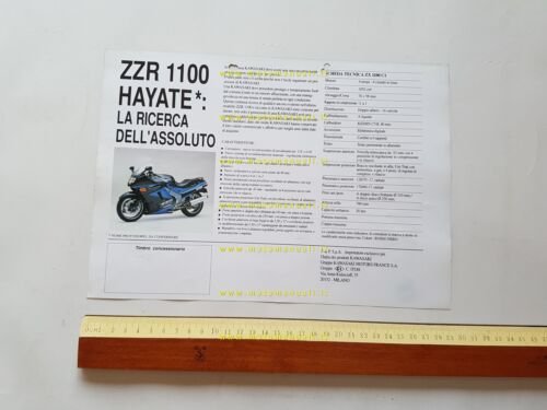 Kawasaki ZZR 1100 1990 depliant italiano originale