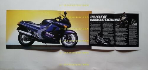 Kawasaki ZZR 1100 1991 depliant originale TESTO INGLESE