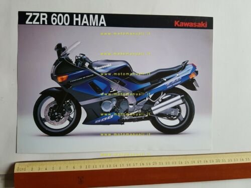 Kawasaki ZZR 600 HAMA depliant originale moto TESTO FRANCESE