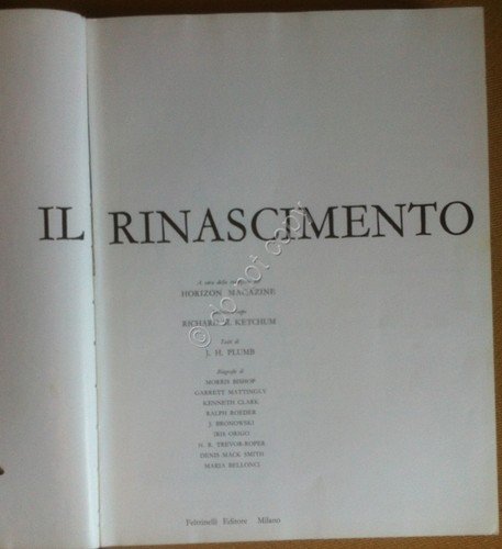Ketchum - Il Rinascimento - Feltrinelli Editore 1961 - 1^ …