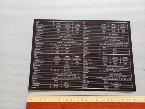 Kosmos CV 125 - 250 - 350 Cross 1981 depliant …