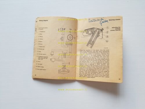 Kreidler 50 Florett anni 60 manuale uso manutenzione originale