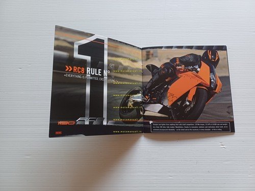 KTM 1190 RC8 2008 depliant inglese originale