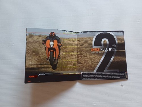 KTM 1190 RC8 2008 depliant inglese originale