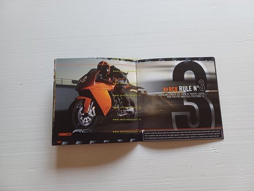 KTM 1190 RC8 2008 depliant inglese originale
