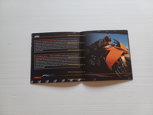 KTM 1190 RC8 2008 depliant inglese originale