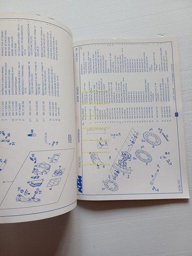 KTM 125 - 200 SX EXC EGS MXC 1998 catalogo …