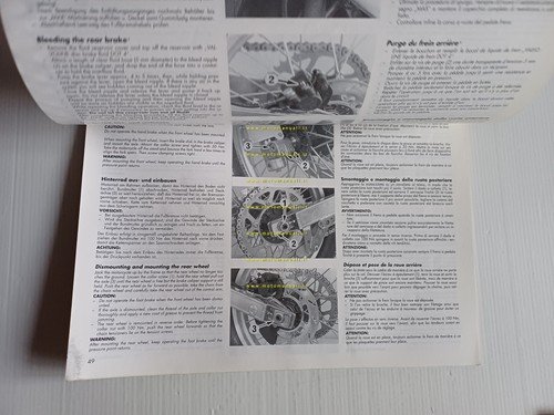 KTM 125 - 500 - 550 Cross-Enduro 1991 manuale uso …