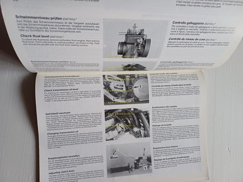 KTM 125 350 500 540 Cross-Enduro 1990 manuale uso libretto …