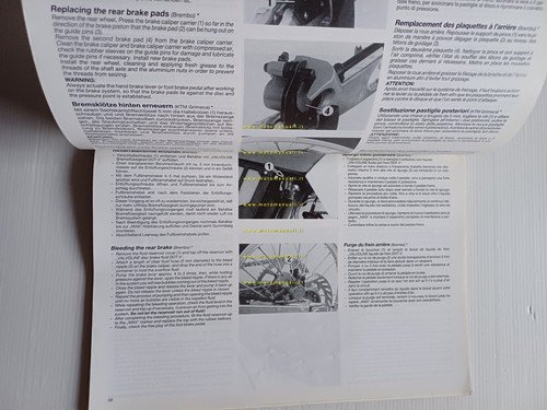 KTM 125 350 500 540 Cross-Enduro 1990 manuale uso libretto …