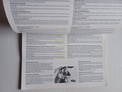 KTM 125 350 500 540 Cross-Enduro 1990 manuale uso libretto …