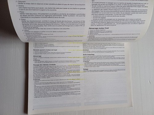 KTM 125 350 500 540 Cross-Enduro 1990 manuale uso libretto …