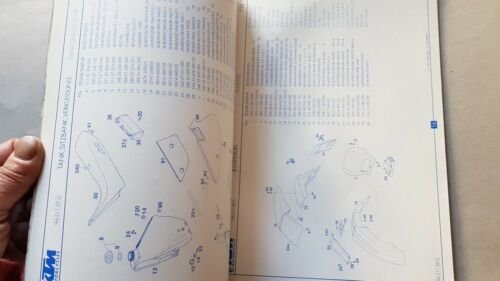 KTM 125 LC2 1996 catalogo ricambi TELAIO frame parts catalogue