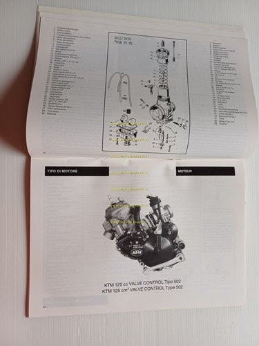 KTM 125 MX - 125 Enduro 1987 manuale uso / …