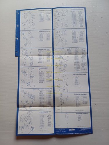 KTM 125 MX.D - XC.E - XC.E-GS 1991 catalogo ricambi …