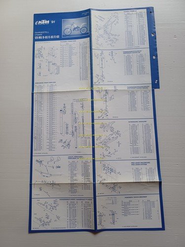 KTM 125 MX.D - XC.E - XC.E-GS 1991 catalogo ricambi …