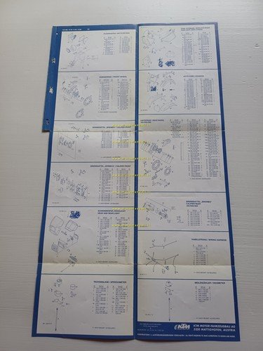 KTM 125 MX.D - XC.E - XC.E-GS 1992 catalogo ricambi …