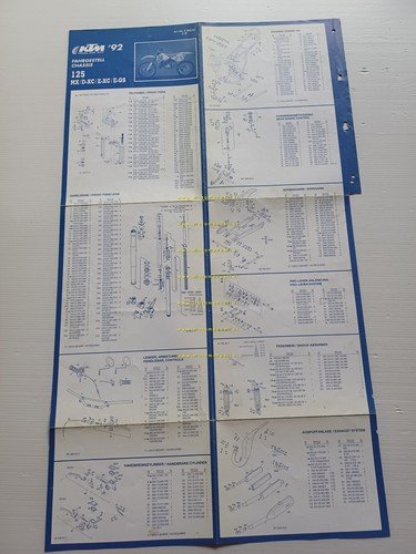 KTM 125 MX.D - XC.E - XC.E-GS 1992 catalogo ricambi …