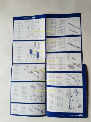 KTM 125 TYP 502 1988 catalogo ricambi MOTORE originale ENGINE …