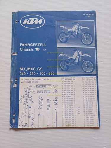 KTM 240 - 250 - 300 - 350 MX - …