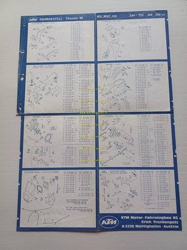 KTM 240 - 250 - 300 - 350 MX - …