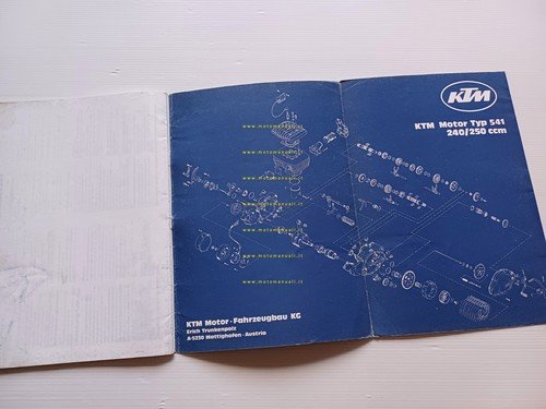 KTM 240-250 MC-GS II 1981 manuale uso officina italiano francese …