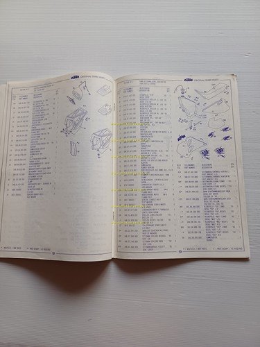 KTM 250 - 300 SX EXC EGS 1993 catalogo ricambi …