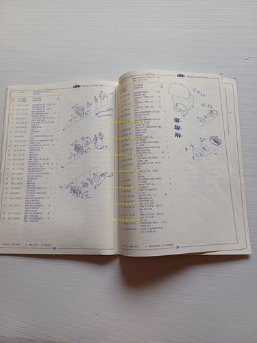 KTM 250 - 300 SX EXC EGS 1993 catalogo ricambi …