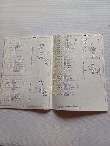 KTM 250 - 300 SX EXC EGS 1993 catalogo ricambi …
