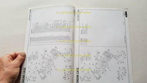 KTM 250 EXC-F 2008 catalogo ricambi MOTORE ENGINE spare parts …