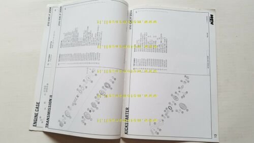 KTM 250 EXC-F 2008 catalogo ricambi MOTORE ENGINE spare parts …