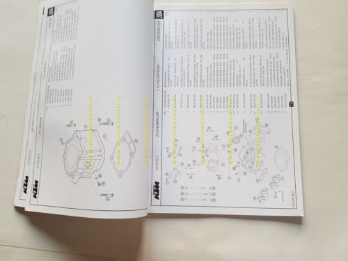 KTM 250 EXC racing -450525 MXCSXEXC racing 2004 catalogo ricambi …