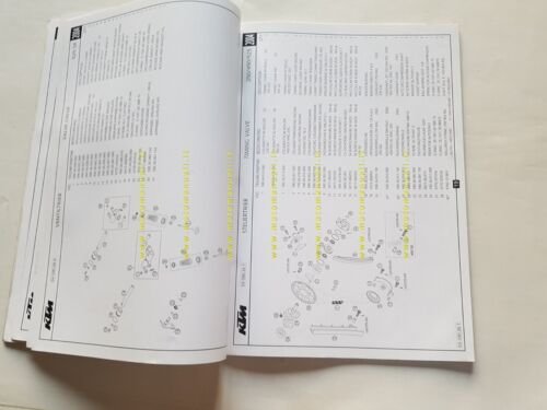 KTM 250 EXC racing -450525 MXCSXEXC racing 2004 catalogo ricambi …