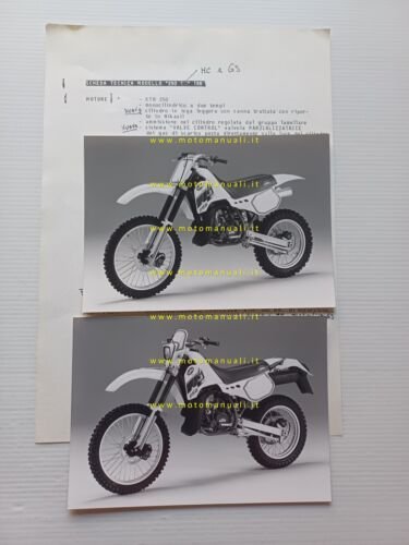 KTM 250 GS Enduro-250 MC Cross 1988 comunicato stampa + …