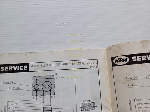 KTM 250 MX - 250 GS Enduro 1983-84 manuale uso …