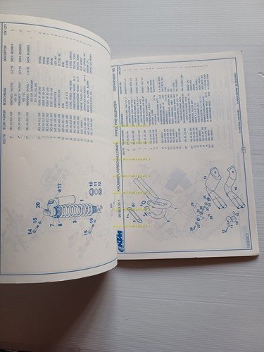 KTM 350 - 400 - 620 SX EXC EGS 1995 …