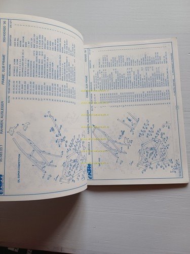 KTM 350 - 400 - 620 SX EXC EGS 1995 …