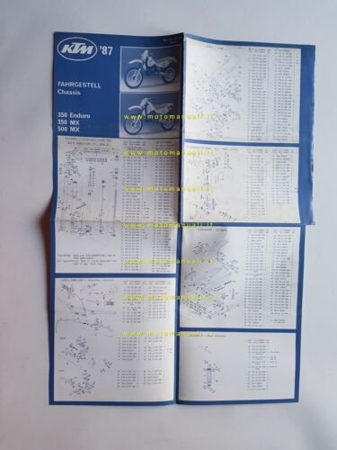 KTM 350 Enduro - 350 MX - 500 MX 1987 …