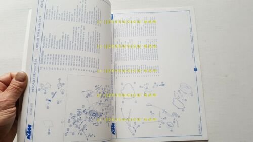 KTM 400\520 SX-MXC-EXC 2002 catalogo ricambi MOTORE ENGINE parts catalogue