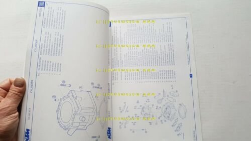 KTM 400\520 SX-MXC-EXC 2002 catalogo ricambi MOTORE ENGINE parts catalogue