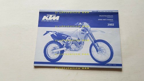 KTM 400520 SX-MXC-EXC 2002 catalogo ricambi TELAIO -FRAME spare parts …