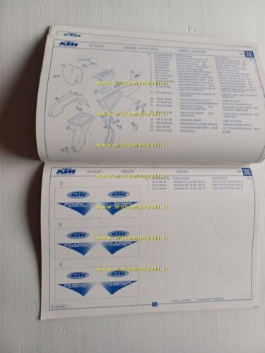 KTM 50 Mini-Junior-Senior Adventure 2002 catalogo ricambi originale